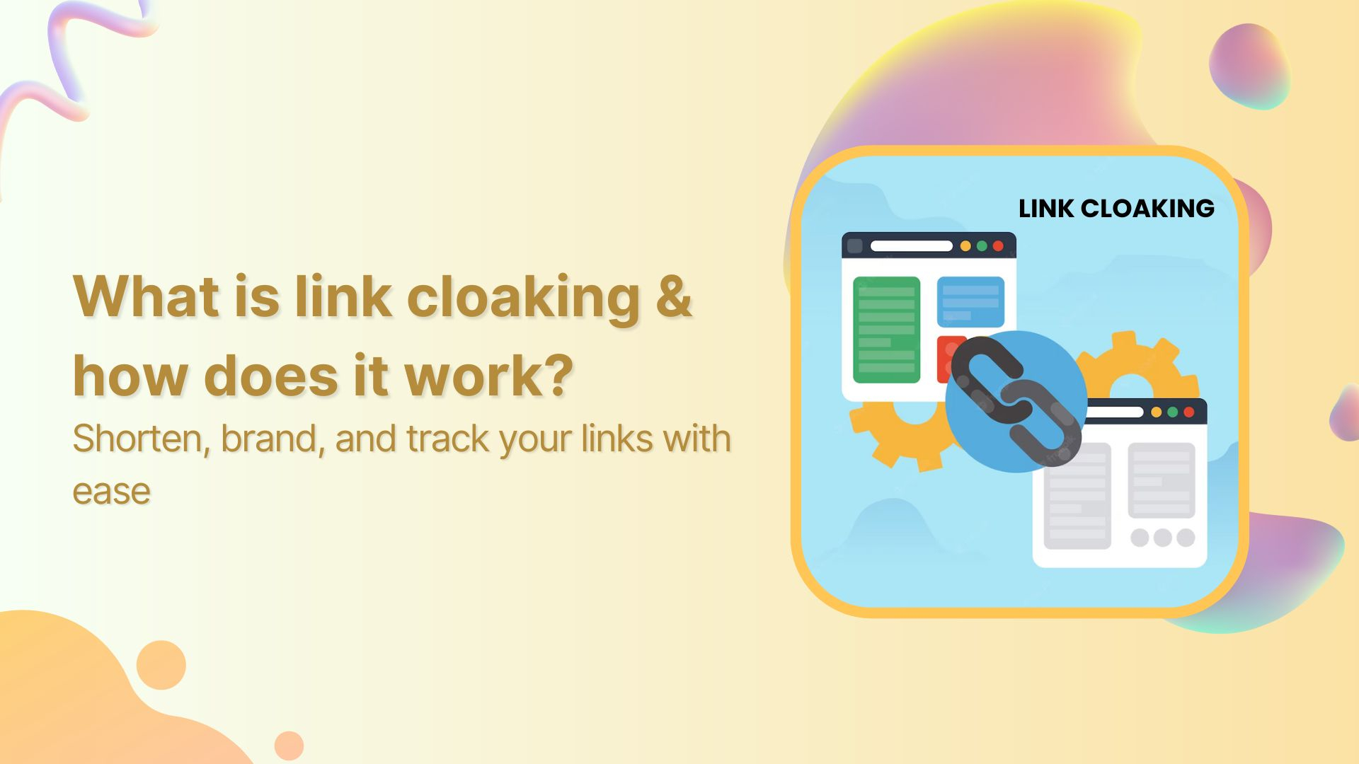 What is link cloaking & how does it work?